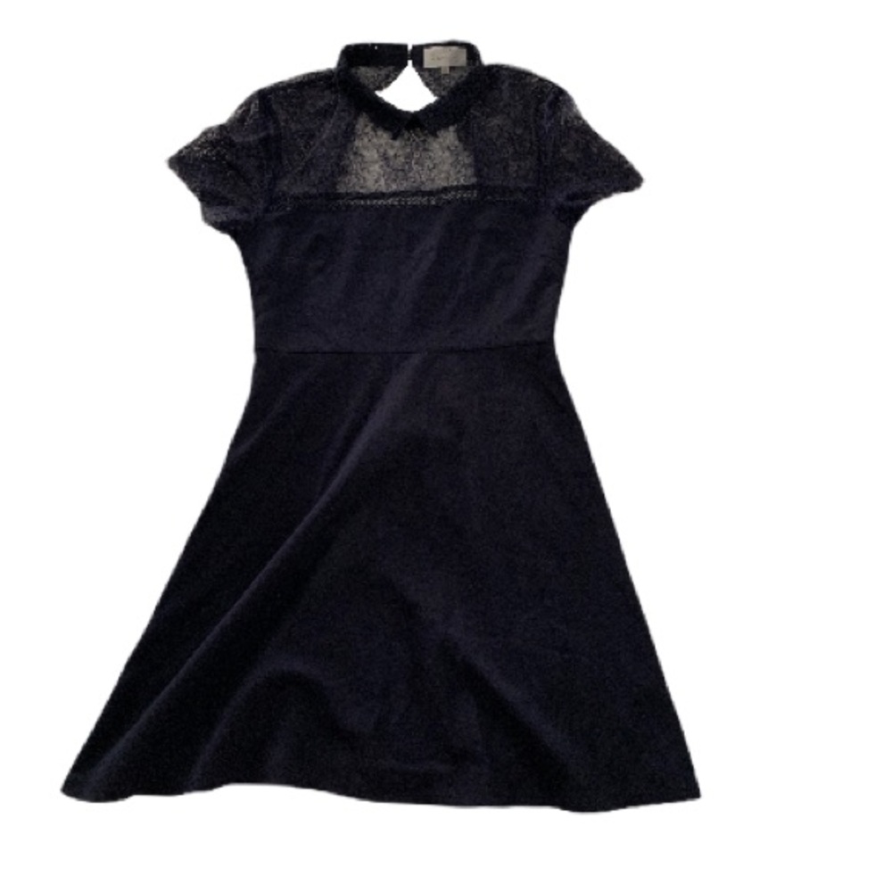 3/$35🌻 Grace & Mila Navy Lace A-Line Mini Dress